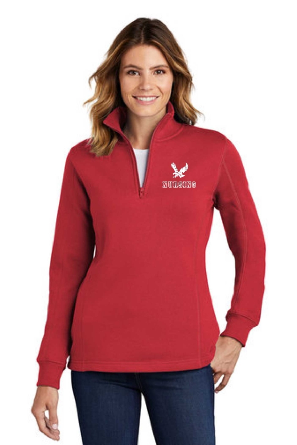 Ladies 1/4 Zip Sweatshirt